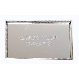 American Atelier "Chase Your Dreams" Mirrored Decorative Vanity Tray